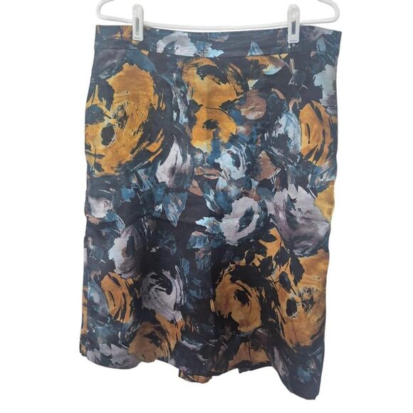 Jaclyn Smith Jacquard Print Midi Skirt Y2K Size 10 - Picture 1 of 3
